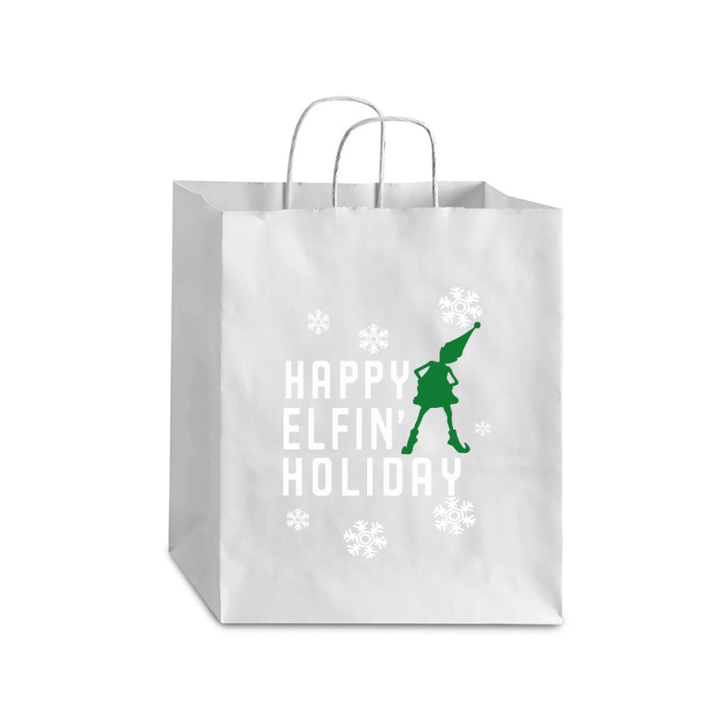 Happy Elfin Holiday [gemuk] Debie Paper Bag - 10 X 5 X 13 | Artistshot