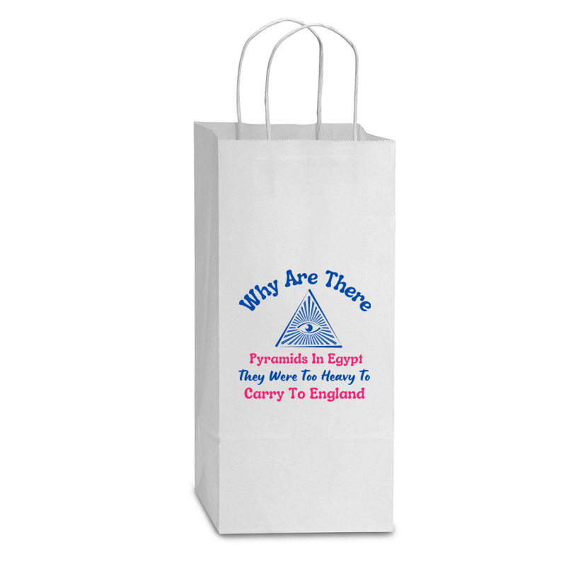 Why Are There Pyramids In Egypt Double Wine Paper Bag - 6 1/2 X 3 1/2 X 12 3/8 | Artistshot