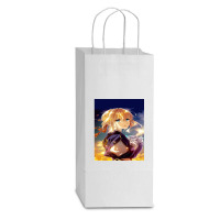 Violet Evergarden  Graphic Double Wine Paper Bag - 6 1/2 X 3 1/2 X 12 3/8 | Artistshot