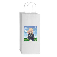 Violet-evergarden Double Wine Paper Bag - 6 1/2 X 3 1/2 X 12 3/8 | Artistshot