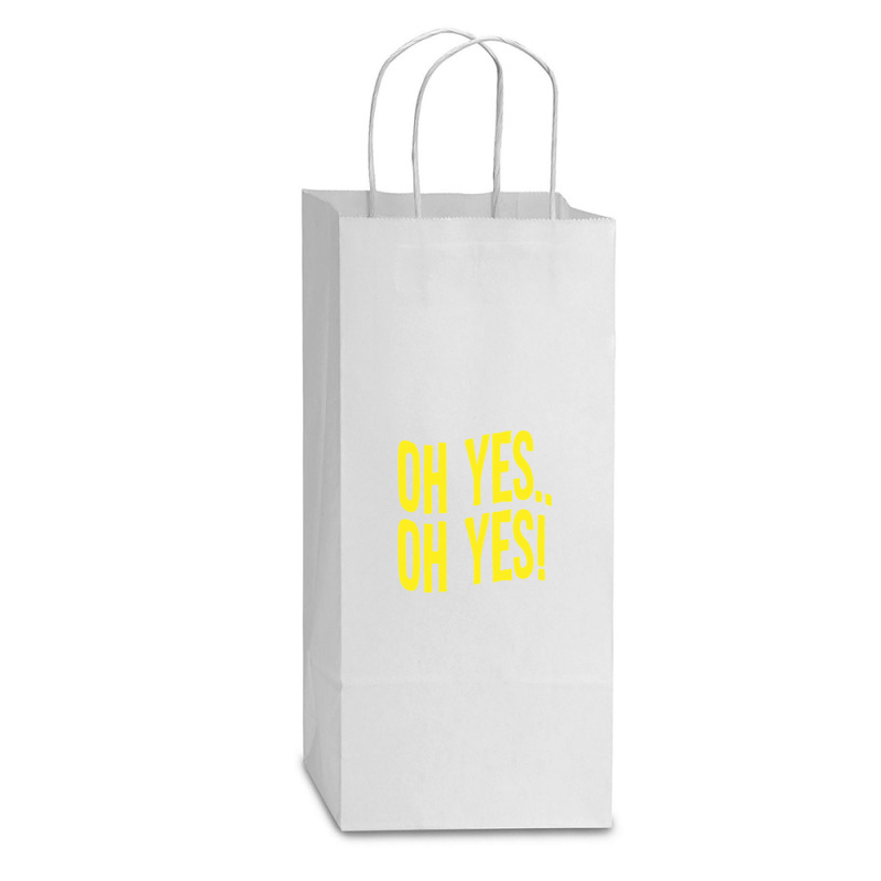 Design Of Oh Yes! Oh Yes! 1 Double Wine Paper Bag - 6 1/2 X 3 1/2 X 12 3/8 | Artistshot