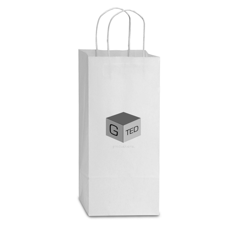 G Ted Productions Double Wine Paper Bag - 6 1/2 X 3 1/2 X 12 3/8 | Artistshot