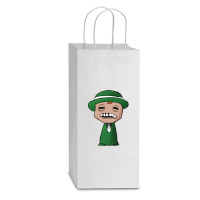 Eggy, Entity Of Riddles And Trickery Double Wine Paper Bag - 6 1/2 X 3 1/2 X 12 3/8 | Artistshot