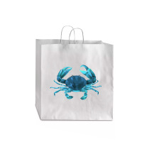 Aqua Colored Crab Jumbo Paper Bag - 18 X 7 X 18 3/4 | Artistshot