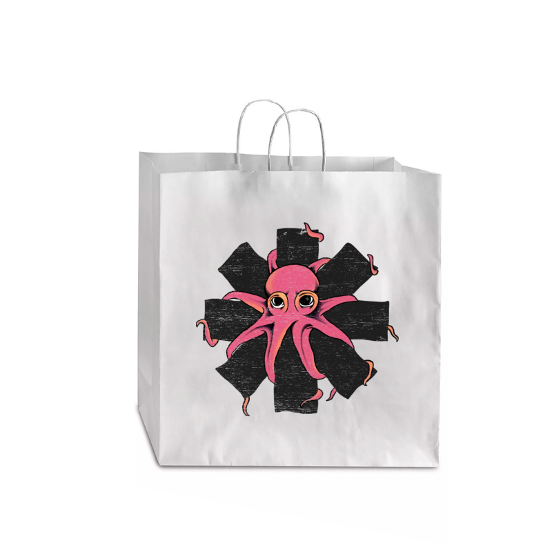 Red Octopus Vintage Jumbo Paper Bag - 18 X 7 X 18 3/4 | Artistshot