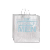 Mens The Groom's Men Groomsman Stag Party Bachelor Party Jumbo Paper Bag - 18 X 7 X 18 3/4 | Artistshot