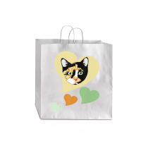 Calico Ca I Love My Calico Cats For Cat Lover Jumbo Paper Bag - 18 X 7 X 18 3/4 | Artistshot