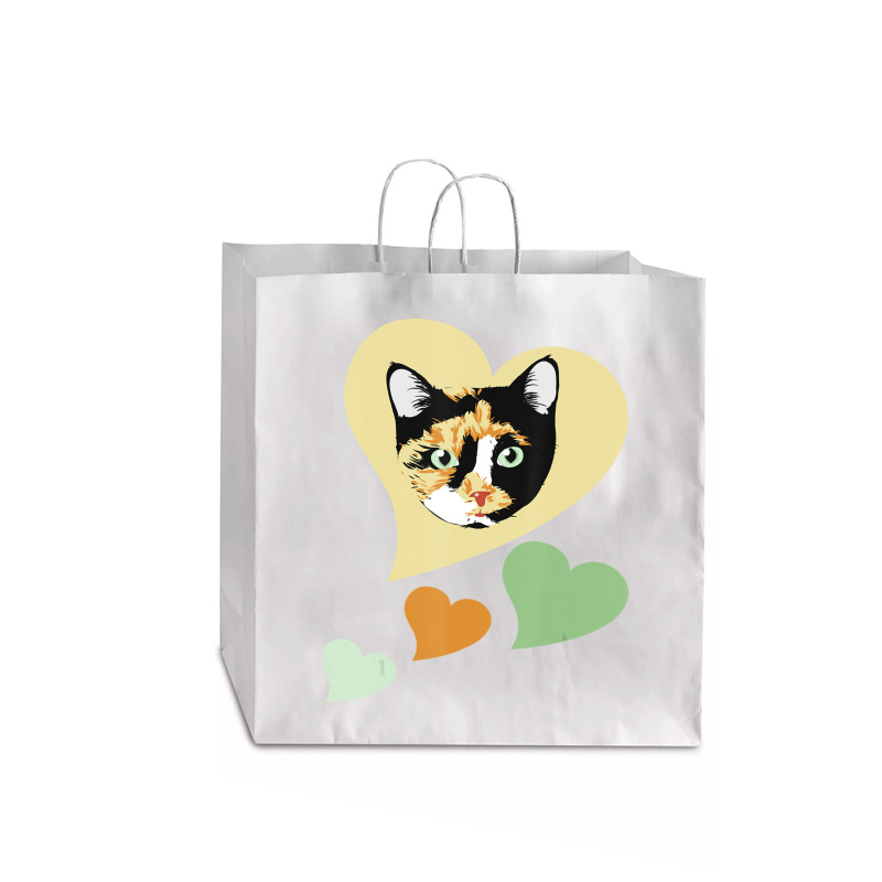 Calico Ca I Love My Calico Cats For Cat Lover Jumbo Paper Bag - 18 X 7 X 18 3/4 | Artistshot