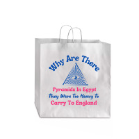 Why Are There Pyramids In Egypt Sticker Jumbo Paper Bag - 18 X 7 X 18 3/4 | Artistshot