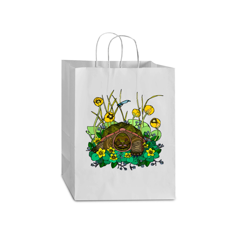 Snapping Turtle, Snapping Turtle Vintage, Snapping Turtle Art, Animal, Mart Paper Bag -13 X 7 X 17 | Artistshot