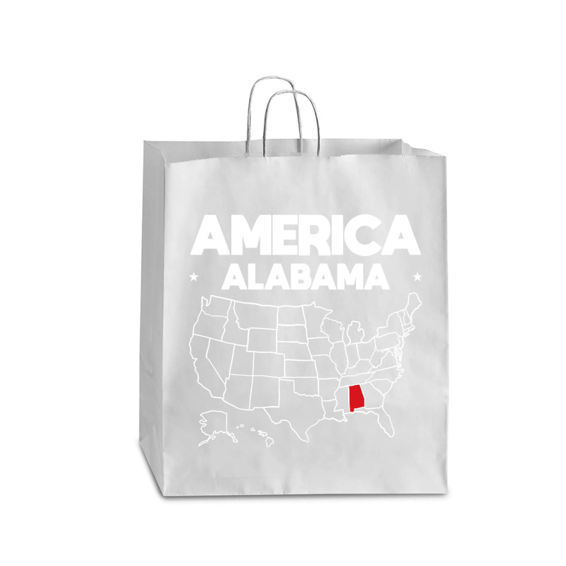 Usa Alabama, Usa Alabama Vintage, Usa Alabama Art, Usa Alabama Paintin Queen Paper Bag - 16 X 6 X 19 1/4 | Artistshot