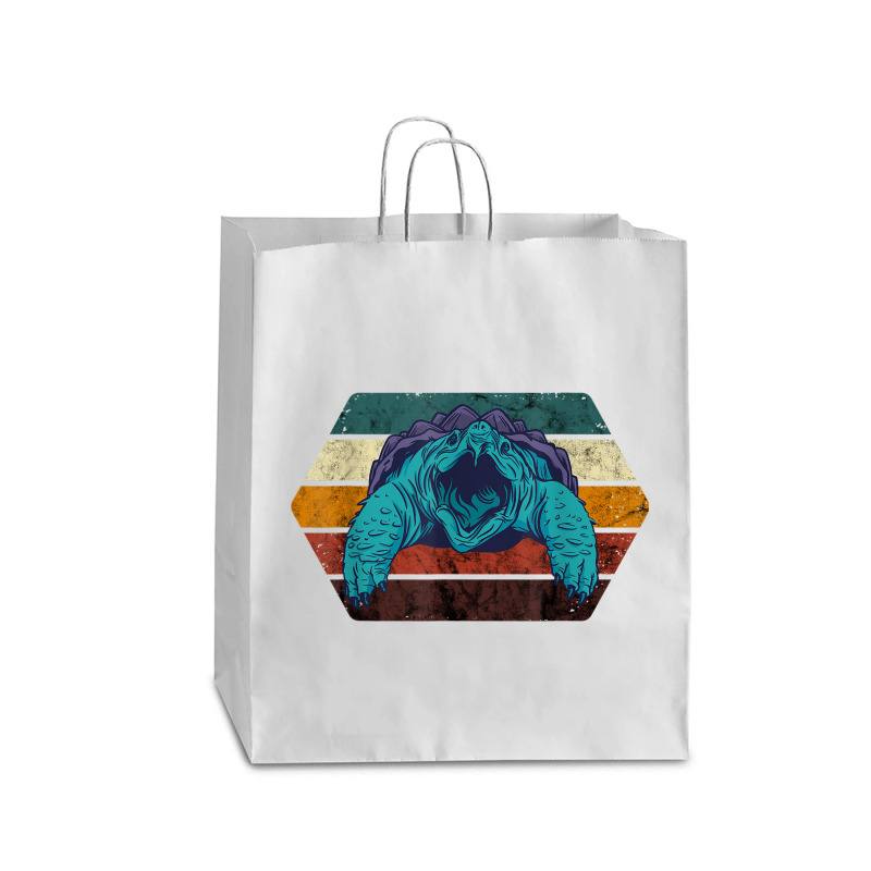 Snapping Turtle Retro Reptile Lover Sea Animal Snap Turtle Queen Paper Bag - 16 X 6 X 19 1/4 | Artistshot