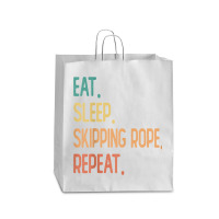 Eat Sleep Skipping Rope Repeat Queen Paper Bag - 16 X 6 X 19 1/4 | Artistshot