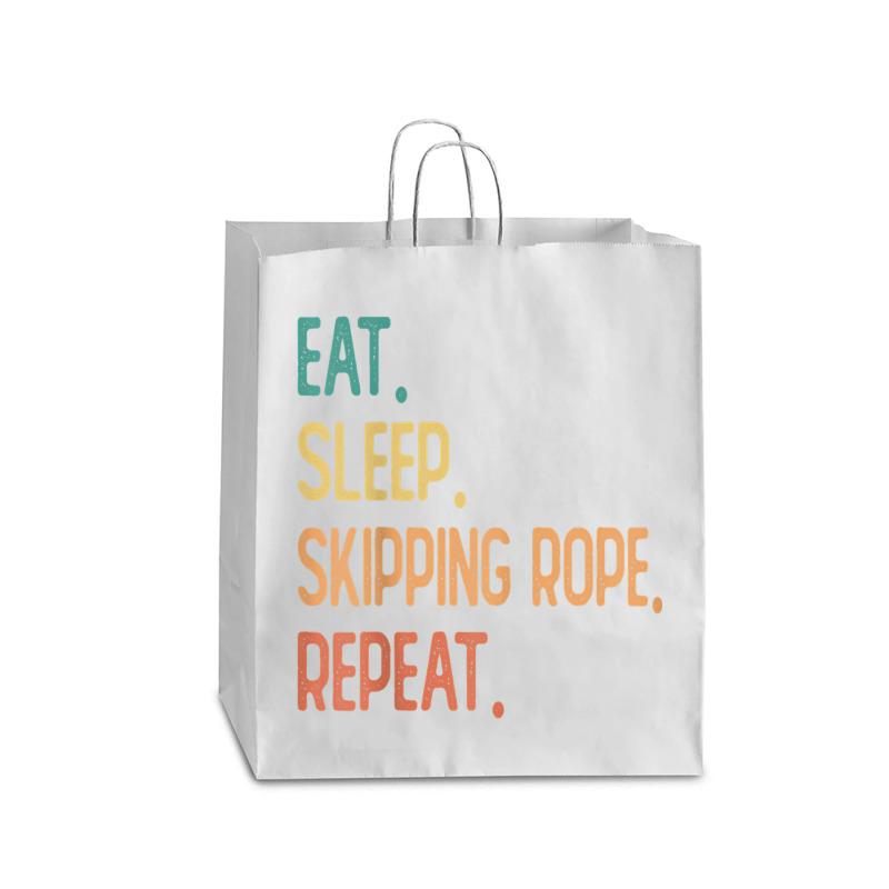 Eat Sleep Skipping Rope Repeat Queen Paper Bag - 16 X 6 X 19 1/4 | Artistshot