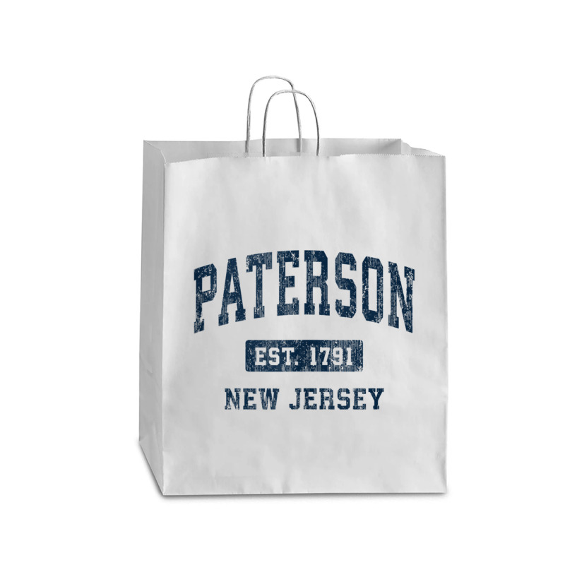 Paterson New Jersey Nj Vintage Athletic Sports Design Tank Top Queen Paper Bag - 16 X 6 X 19 1/4 | Artistshot