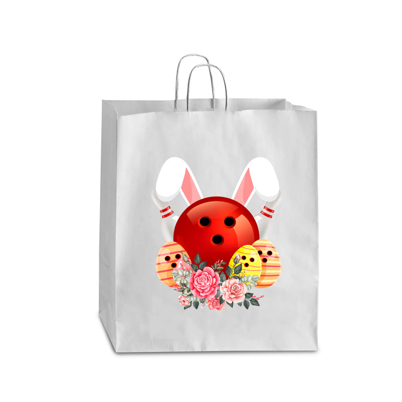 Bowling Easter Bunny Egg 2020 Rabbit Flowers Pascha Bowler Queen Paper Bag - 16 x 6 x 19 1/4 by Haley1989 | Artistshot