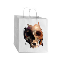 Skull, Skull Art, Skull Vintage, Skull Painting, Love Skull, Skeleton, Take Out Paper Bag - 14 X 10 X 15 1/2 | Artistshot