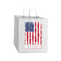 American Flag, American Flag Vintage, American Flag Art, American Flag Take Out Paper Bag - 14 X 10 X 15 1/2 | Artistshot