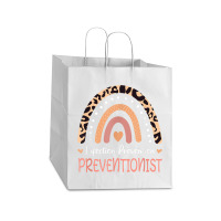 Infection Prevention Preventionist Leopard Rainbow T Shirt Take Out Paper Bag - 14 X 10 X 15 1/2 | Artistshot