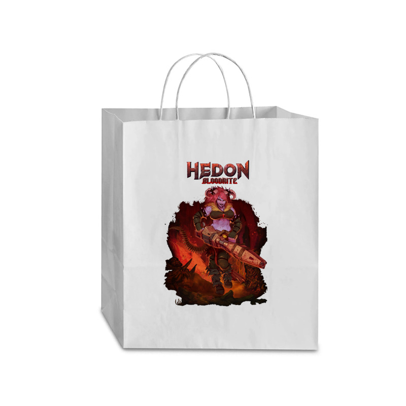 Hedon Bloodrite Cover Art (clothing Splash) Traveler Paper Bag -13 X 6 X 15 3/4 | Artistshot