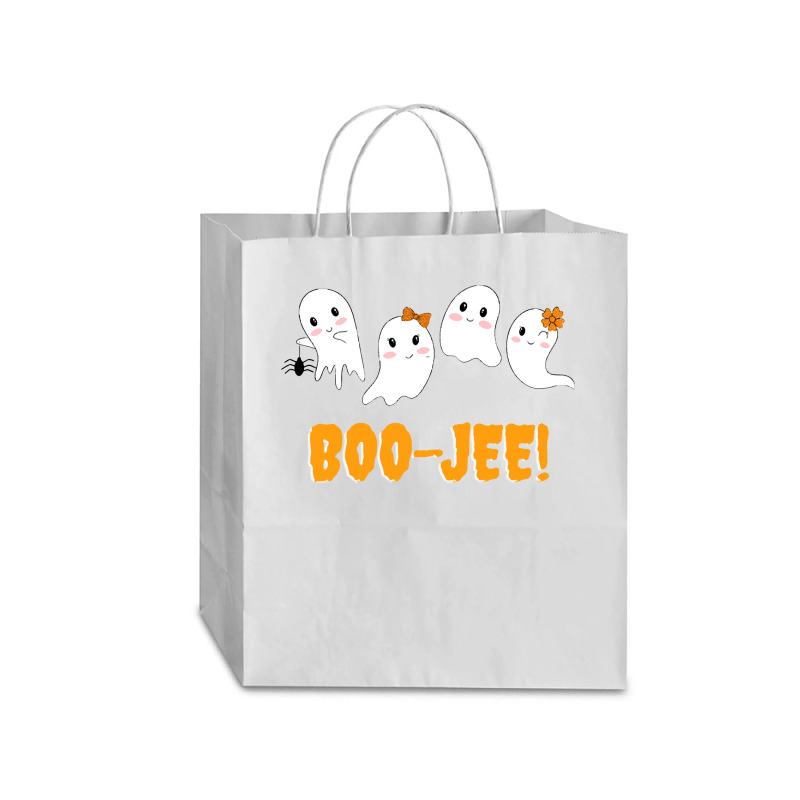 Halloween T  Shirt Boo  Jee! Ghosts Halloween 873873 Traveler Paper Bag -13 X 6 X 15 3/4 | Artistshot