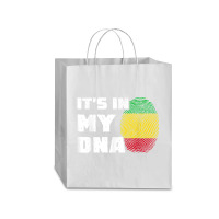 It's In My Dna Mali Flag Fingerprint Men Women Traveler Paper Bag -13 X 6 X 15 3/4 | Artistshot