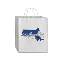 Northampton Massachusetts Ma Map Traveler Paper Bag -13 X 6 X 15 3/4 | Artistshot