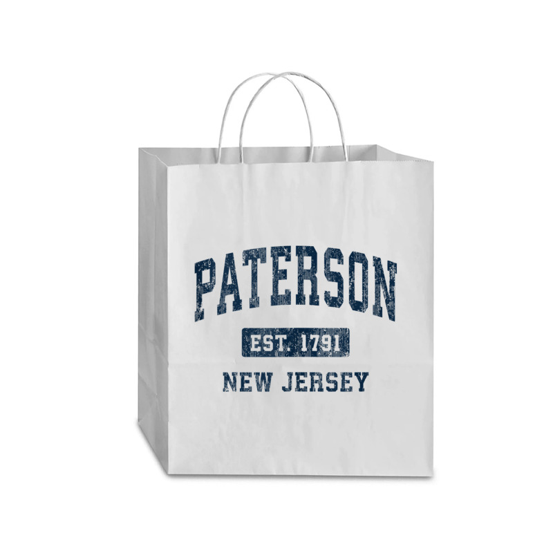 Paterson New Jersey Nj Vintage Athletic Sports Design Tank Top Traveler Paper Bag -13 X 6 X 15 3/4 | Artistshot