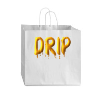 Drippy Yellow Drippin Letters Streetwear Hip Hop Tees Tops T Shirt Vogue Paper Bag - 16 X 6 X 12 | Artistshot