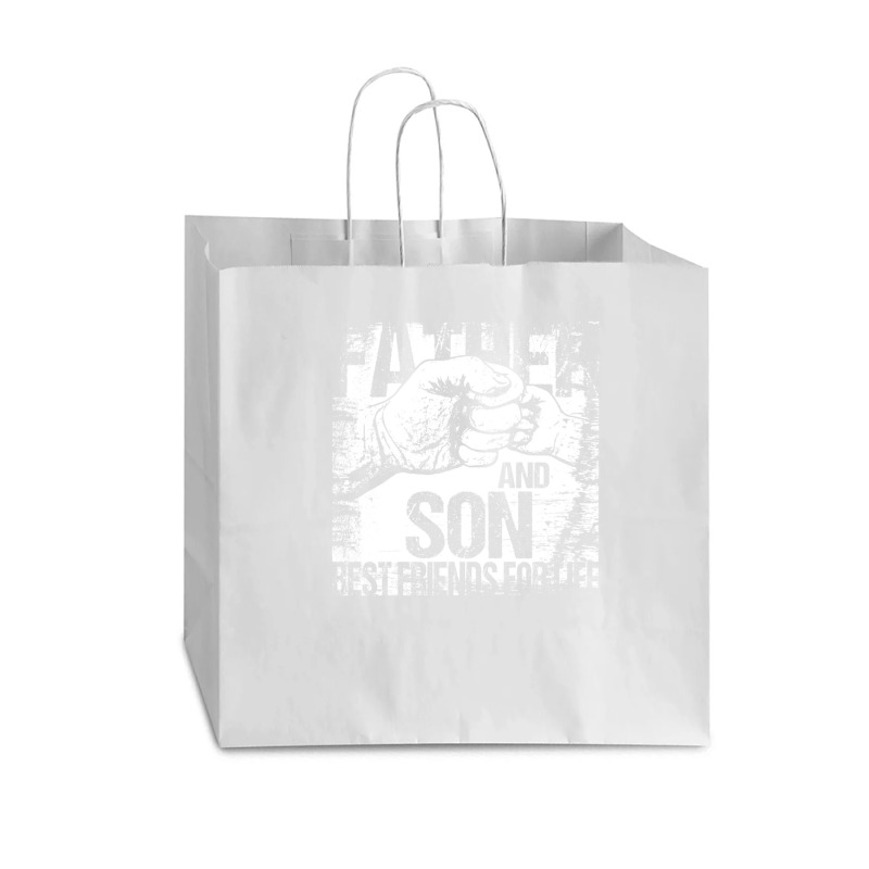 Father And Son Best Friends For Life Fist Bump Vogue Paper Bag - 16 X 6 X 12 | Artistshot