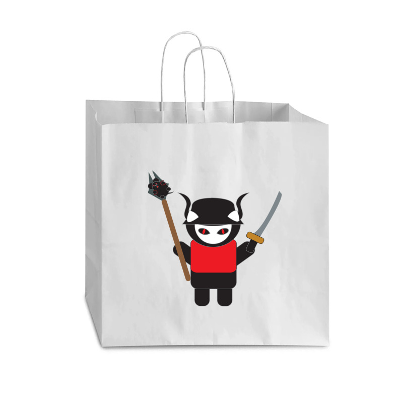 Samurai Kitty Cat Vogue Paper Bag - 16 X 6 X 12 | Artistshot