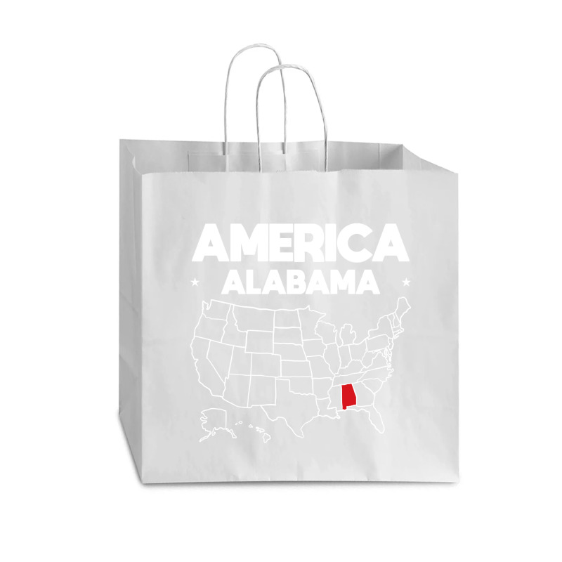 Usa Alabama, Usa Alabama Vintage, Usa Alabama Art, Usa Alabama Paintin Vogue Paper Bag - 16 X 6 X 12 | Artistshot