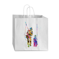 Father And Son Fishing, Father And Son Fishing Vintage, Father And Son Vogue Paper Bag - 16 X 6 X 12 | Artistshot