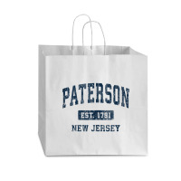 Paterson New Jersey Nj Vintage Athletic Sports Design Tank Top Vogue Paper Bag - 16 X 6 X 12 | Artistshot