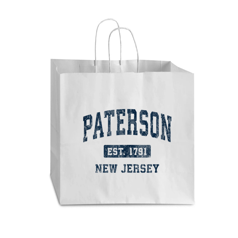 Paterson New Jersey Nj Vintage Athletic Sports Design Tank Top Vogue Paper Bag - 16 X 6 X 12 | Artistshot