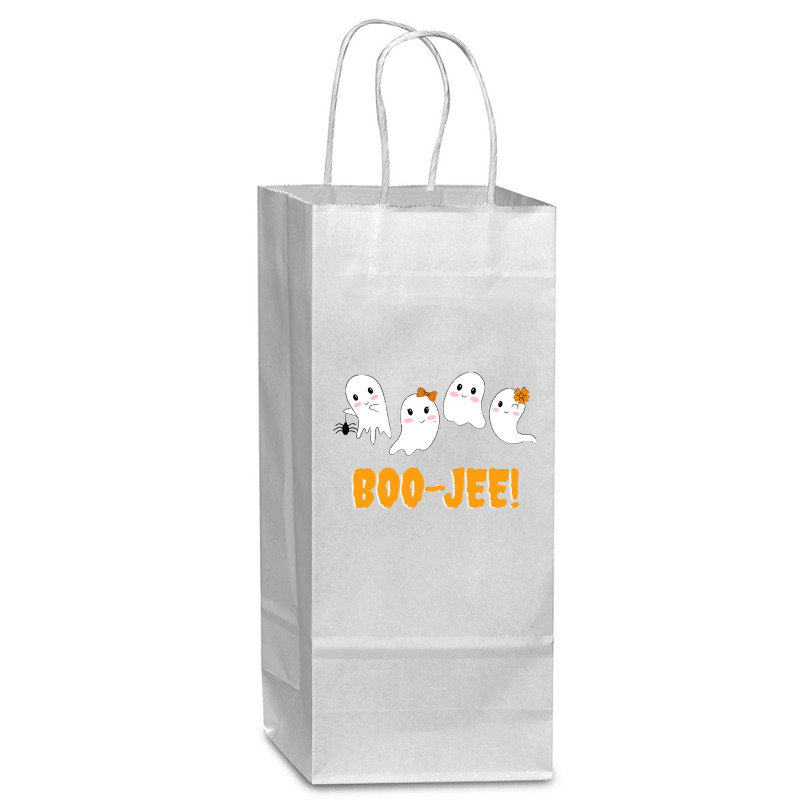 Halloween T  Shirt Boo  Jee! Ghosts Halloween 873873 Wine Paper Bag - 5 1/2 X 3 1/4 X 13 | Artistshot