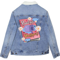 Bookish Passport Unisex Sherpa-lined Denim Jacket | Artistshot