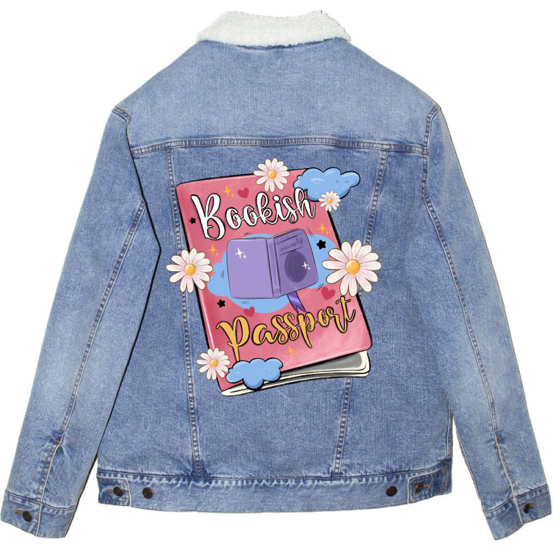 Bookish Passport Unisex Sherpa-lined Denim Jacket | Artistshot