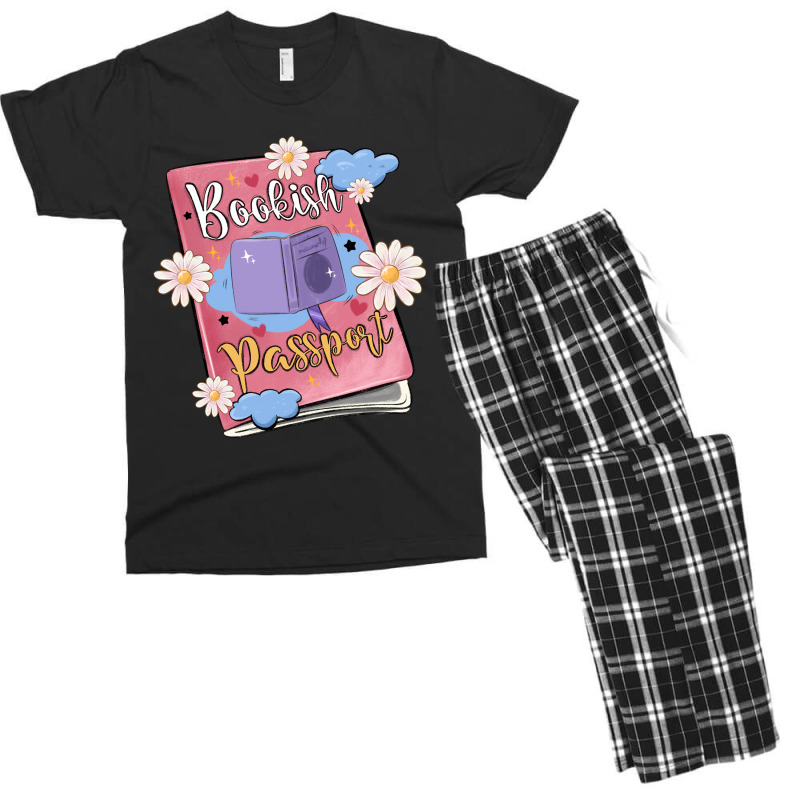 Bookish Passport Men's T-shirt Pajama Set | Artistshot