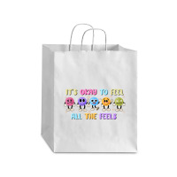 It's Okay To Feel All The Feels Debie Paper Bag - 10 X 5 X 13 | Artistshot