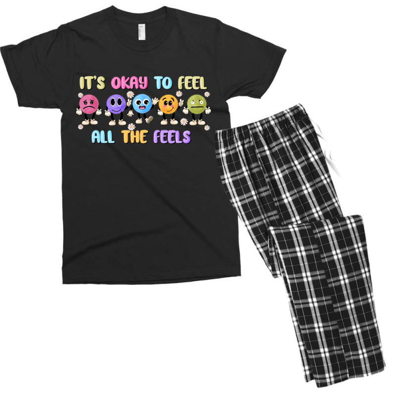 It's Okay To Feel All The Feels Men's T-shirt Pajama Set | Artistshot