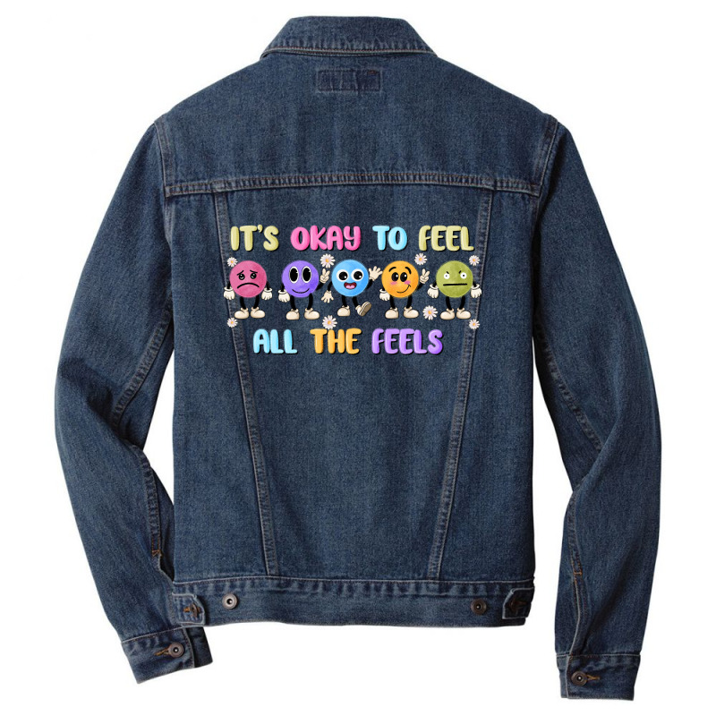 It's Okay To Feel All The Feels Men Denim Jacket | Artistshot