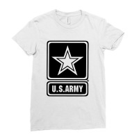 Us Army In Black Design Ladies Fitted T-shirt | Artistshot