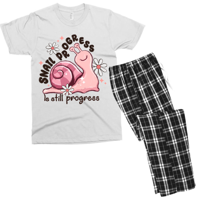 Snail Progress Is Stil Progress Men's T-shirt Pajama Set | Artistshot