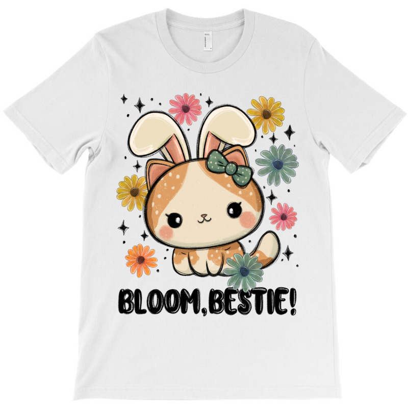 Bloom Bestie Cat T-shirt | Artistshot