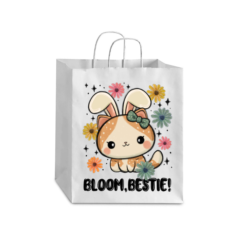 Bloom Bestie Cat Debie Paper Bag - 10 X 5 X 13 | Artistshot