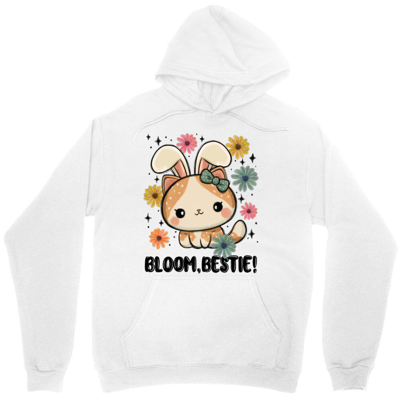 Bloom Bestie Cat Unisex Hoodie | Artistshot