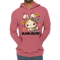 Bloom Bestie Cat Lightweight Hoodie | Artistshot