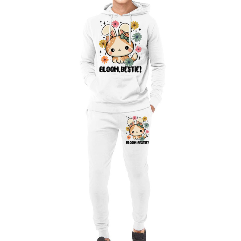 Bloom Bestie Cat Hoodie & Jogger Set | Artistshot