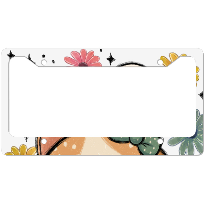 Bloom Bestie Cat License Plate Frame | Artistshot